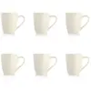Image de Lot de 6 mugs 33cl blanc mat en grès