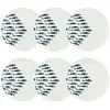 Image de Lot de 6 assiettes plates motif marin en porcelaine 26,5cm