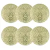 Image de Lot de 6 assiettes à dessert vertes en grès 20cm
