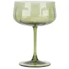 Image de Lot de 4 coupes en verre 36,5cl vertes