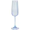 Image de Lot de 4 flûtes en verre 24cl bleues