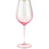 Image de Lot de 4 verres à pied en verre 57,5cl rose