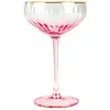 Image de Lot de 4 coupes en verre 31cl rose