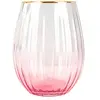 Image de Lot de 4 gobelets en verre 59cl rose