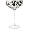 Image de Lot de 4 coupes en verre 27cl motif léopard