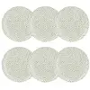 Image de Lot de 6 assiettes plates à motif en porcelaine 27cm