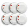 Image de Lot de 6 assiettes creuses porcelaine blanche avec dessin 20,5cm