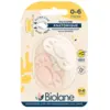 Image de Biolane 2 Sucettes 0-6 mois Rose et Beige Base extra-fine et téterelle réversible