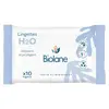 Image de Biolane Lingettes nettoyantes H2O à l'eau pour bébé 10 lingettes épaisses