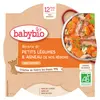 Image de Babybio Repas Midi Assiette Navarin de Petits Légumes Agneau +12m Bio 230g