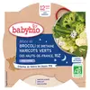 Image de Babybio Repas Soir Assiette Brocoli Haricots Verts Riz +12m Bio 230g