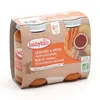 Image de Babybio Petits Pots Légumes & Pâtes façon Bolognaise Boeuf fermier de Nouvelle-Aquitaine +6m Bio 2 x 200 g