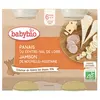 Image de Babybio Repas Midi Pot Panais Jambon +6m Bio 2 x 200g