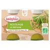 Image de Babybio Légumes Pot Petits Pois +6m Bio 2 x 130g