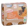 Image de Babybio Repas Midi Pot Carotte Pruneau Boeuf +8m Bio 2 x 200g