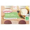 Image de Babybio Desserts Végétaux Pot Brassé Avoine Banane Myrtille +6m Bio 2 x 130g
