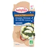Image de Babybio Repas Soir Bol Pomme de Terre Epinard Chèvre +8m Bio 2 x 200g