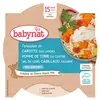 Image de Babybio Repas Midi Assiette Carotte Pomme de Terre Cabillaud +15m Bio 260g