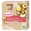 Image de Babybio Fruits Gourde Pomme Poire Pêche +6m Bio 4 x 90g
