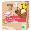 Image de Babybio Fruits Gourde Pomme Framboise +6m Bio 4 x 90g