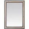Image de Miroir rectangle en bois et métal 73x103cm naturel