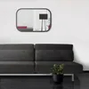 Image de Miroir rectangulaire industriel 40x60 noir