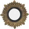 Image de Miroir soleil ø20 cm - Noir et doré