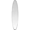 Image de Miroir ovale aux bords fins noir 24x118cm
