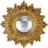 Image de Miroir soleil convexe doré 24cm