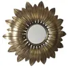 Image de Miroir soleil métal doré 35,5cm