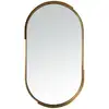 Image de Miroir oblong design en métal doré 50x90cm