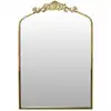 Image de Miroir fronton métal doré 60.5x93cm