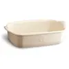 Image de Plat à four rectangle 22 cm beige en céramique