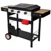 Image de Plancha à gaz avec tableau de bord métal/inox noir 68.5x41x18.5