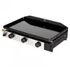 Image de Plancha à gaz avec tableau de bord métal/inox noir 68.5x41x18.5