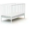 Image de Lit bébé en bois blanc 60 x 120 cm