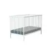 Image de Lit bébé en bois blanc 60 x 120 cm