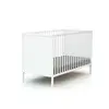 Image de Lit bébé en bois blanc 60 x 120 cm