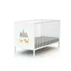 Image de Lit bébé en bois renard blanc 60 x 120 cm