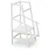 Image de Tour d'observation/apprentissage enfant en bois blanc