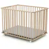 Image de Parc bébé pliant en bois hêtre brut 70 x 100 cm