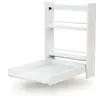 Image de Table à langer murale rabattable en bois blanc