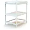 Image de Table à langer 1 étagère en bois blanc