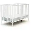 Image de Lit pliable en bois de hêtre Essentiel Plus blanc (60 x 120 cm)