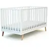 Image de Lit bébé évolutif en bois blanc 70 x 140 cm