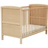 Image de Lit bébé évolutif en bois hêtre verni 60 x 120 cm