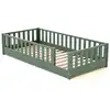 Image de Lit au sol enfant en bois - 90x190