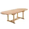 Image de Table de jardin en teck 8/10 personnes extensible l240 cm