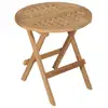Image de Table basse pliante de jardin en bois teck