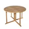 Image de Table de jardin pliante 4/5 personnes en bois teck